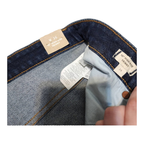 NWT madewell size 36 high rise skinny 10 in - Picture 4 of 5